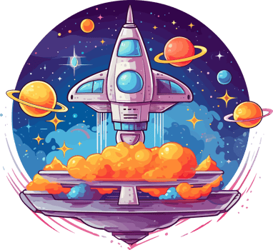universe. space. space trip. design,Cartoon outer space set png