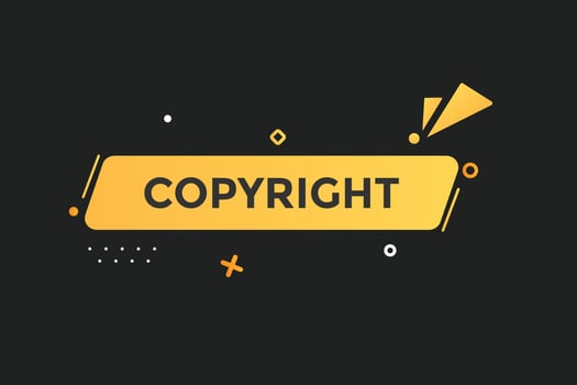 copyright vectors, sign, level bubble speech copyright vector