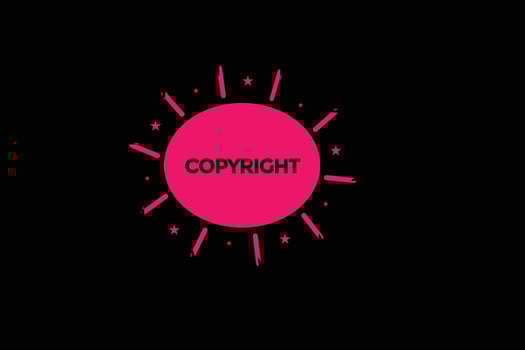 copyright vectors, sign, level bubble speech copyright vector