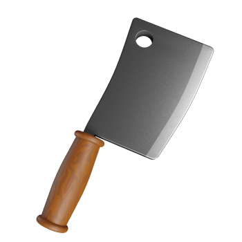 3d icon machete muslim object illustration concept icon render png