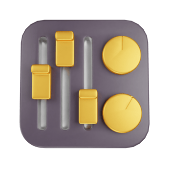 3d icon mixing board music studio illustration concept icon render png