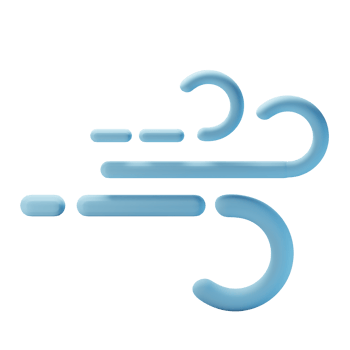 3d icon windy weather forecast illustration concept icon render png