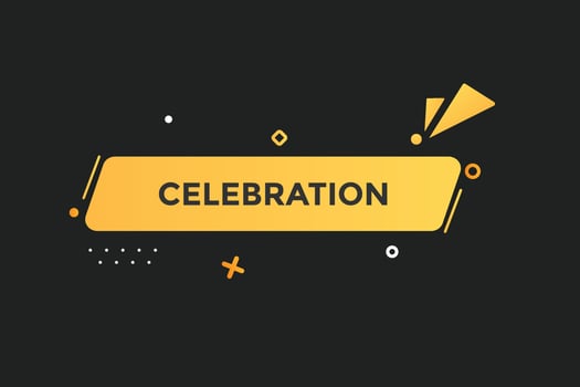 celebration vectors, sign, level bubble speech celebration vector