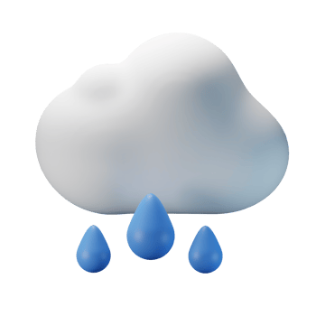 3d icon rain weather forecast illustration concept icon render png