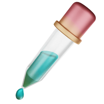 3d icon eyedrop tool digital illustration concept icon render png