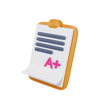 3d icon paper education illustration concept icon render png