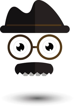 Amazing old man Cartoon vector