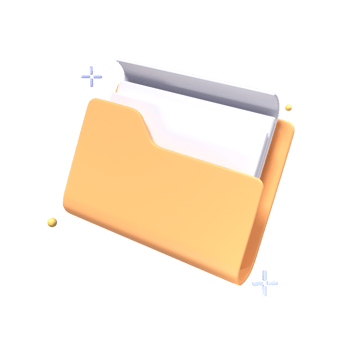 3d icon folder business illustration concept icon render png