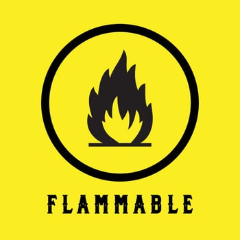 Flammable Symbol The Illustration vector