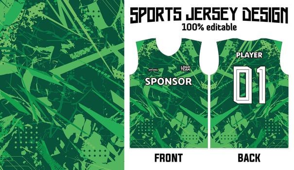 jersey design abstract pattern for sport uniform vector