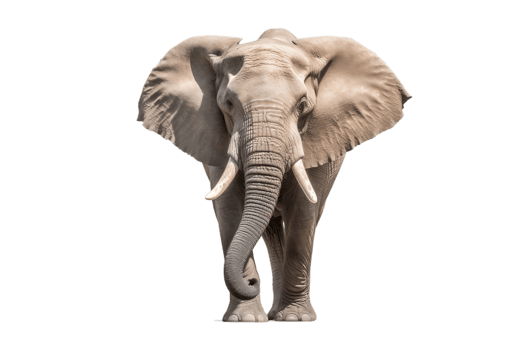 Elephant Isolated on Transparent Background. AI png