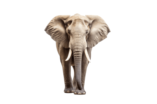 Elephant Isolated on Transparent Background. AI png