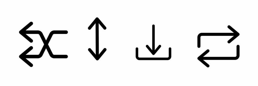 Arrow icon vector illustration. Stock vector illustration.