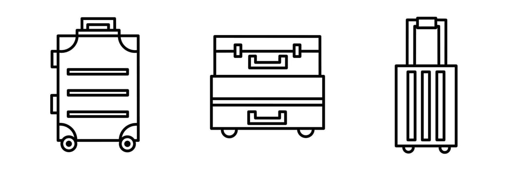 Icon design. Suitcase icon illustration collection. vector