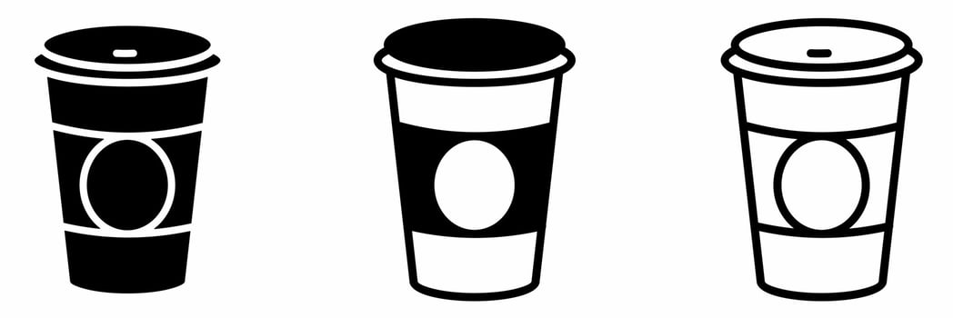 Icon design. Coffe cup icon illustration collection. vector