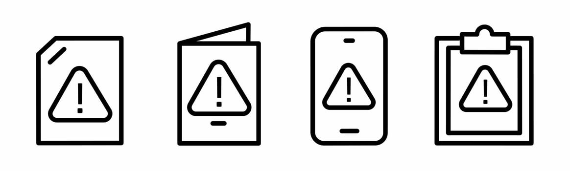 Icon design. Equipment eror icon illustration collection. vector