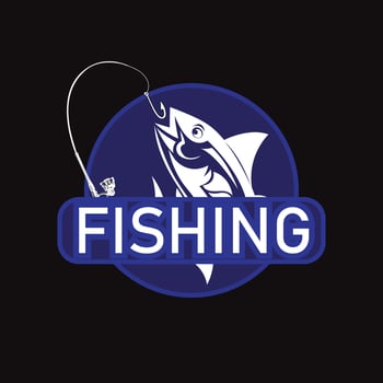 Fishing logo free vector