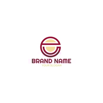 Circle EU Logo Design Vector