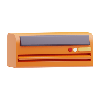 Air Conditioner Hotel 3D Illustration png