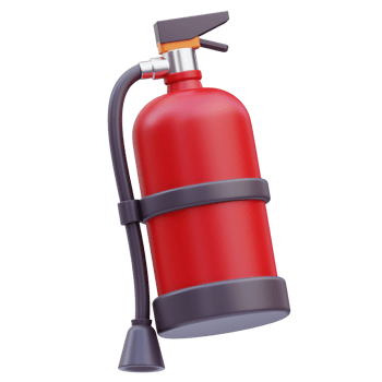 Fire Extinguisher Hotel 3D Illustration png