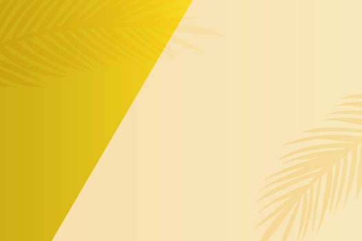 Banner background with shadows of tropical plants. Vector ad illustration for promotion of summer goods.