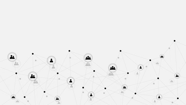 Social network connection or connecting people background. Global communication technology concept design. Vector illustration.