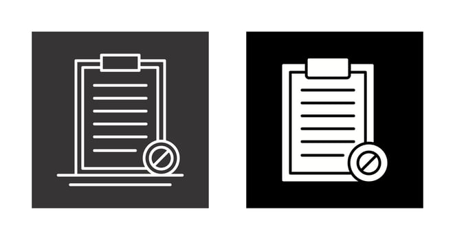 Prohibition Vector Icon