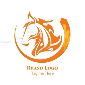 Horse head logo vector design illustration, animal logos concept