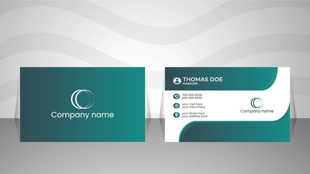 Business card design free vector