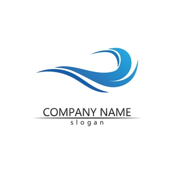 Water wave icon vector