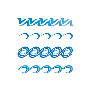 Water wave icon vector