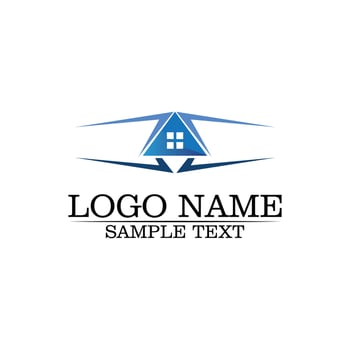Real estate and home buildings logo icons template vector
