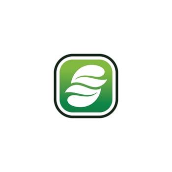 Tree leaf vector logo design, eco-friendly concept.