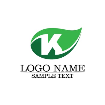 k letter k logo design and vector
