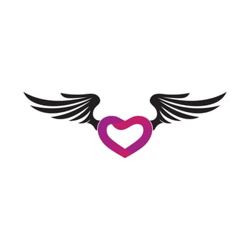 Falcon Wings Logo Template vector icon logo design app