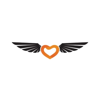 Falcon Wings Logo Template vector icon logo design app