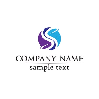 Business corporate letter S logo design vector design