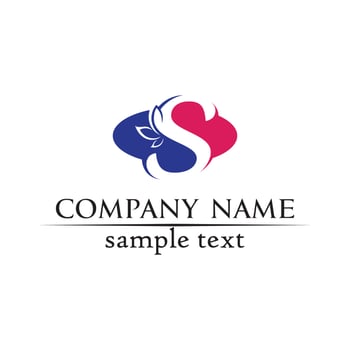 Business corporate letter S logo design vector design