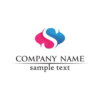 Business corporate letter S logo design vector design