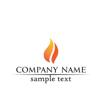 Fire flame nature logo and symbols icons template vector