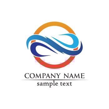 Waves beach logo and symbols template icons app vector