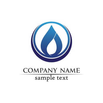 water drop Logo Template vector illustration design