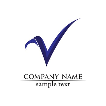 V letters business logo and symbols template vector