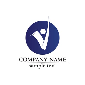 V letters business logo and symbols template vector