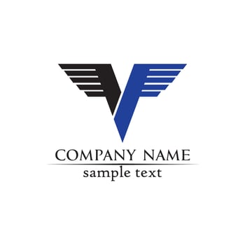 V letters business logo and symbols template vector