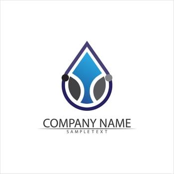 Water drop Logo Template vector
