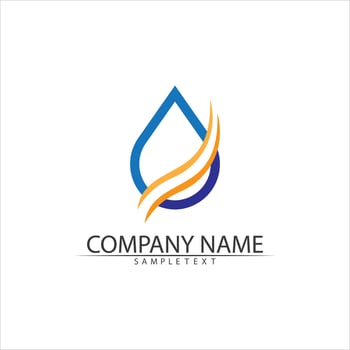Water drop Logo Template vector