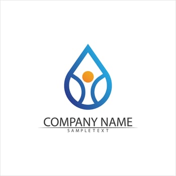 Water drop Logo Template vector