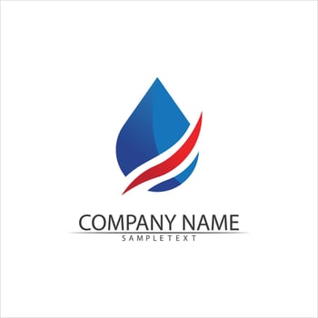 Water drop Logo Template vector