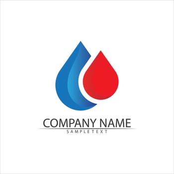 Water drop Logo Template vector